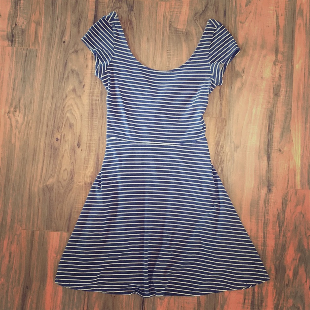 American Eagle Navy/White stripe Dress